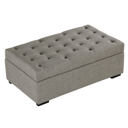 Convertible Ottoman Sleeper With Memory Mattress - Gray - Gray