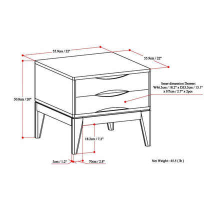 Harper - End Table - Teak