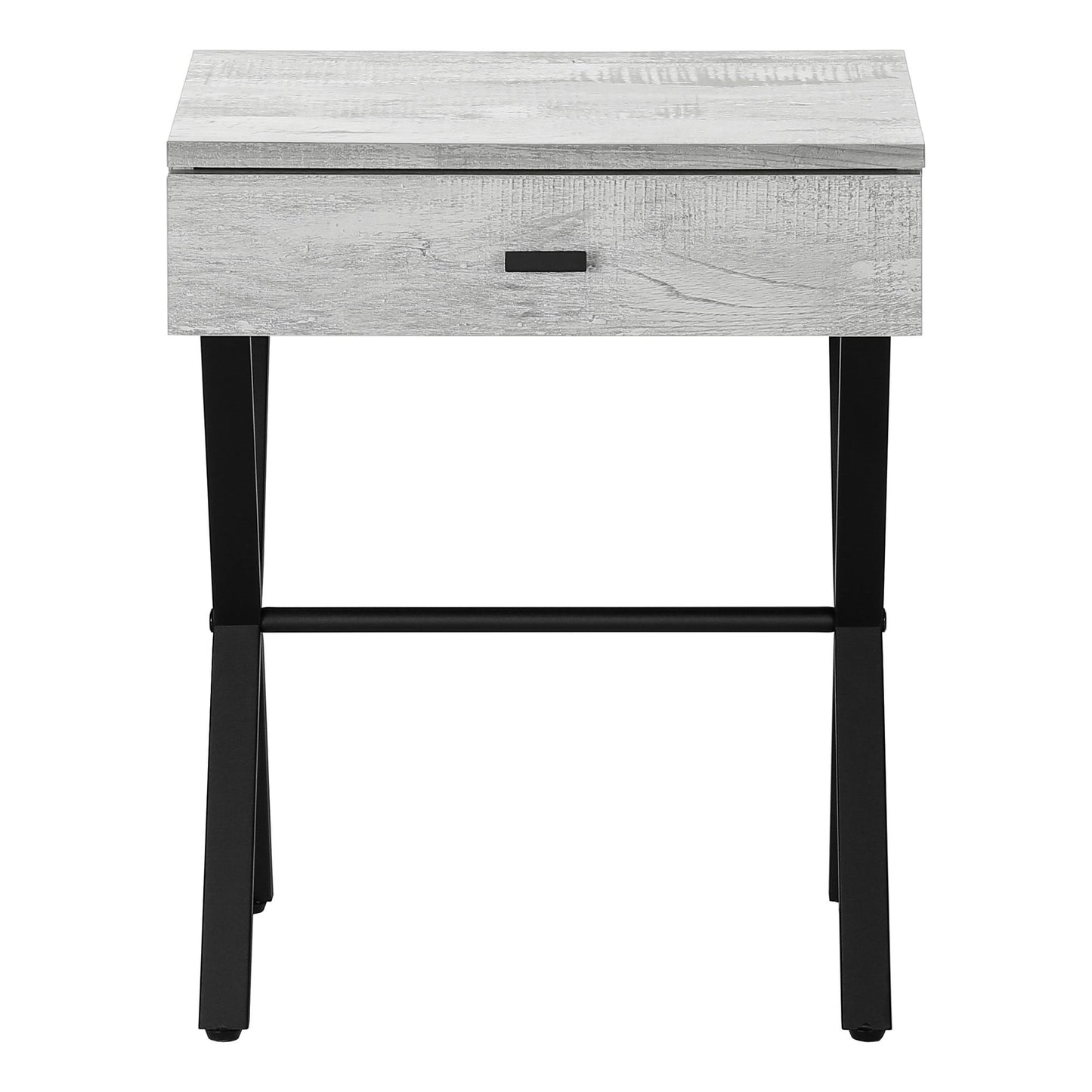 Accent Side Table, 1 Storage Drawer, Contemporary And Modern - Gray
