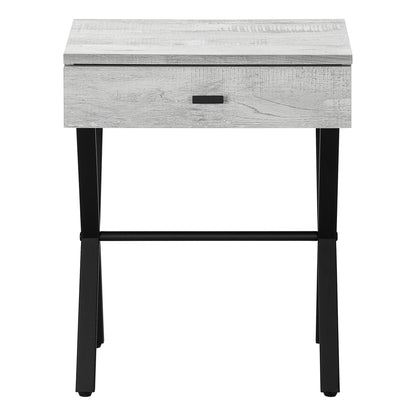 Accent Side Table, 1 Storage Drawer, Contemporary And Modern - Gray