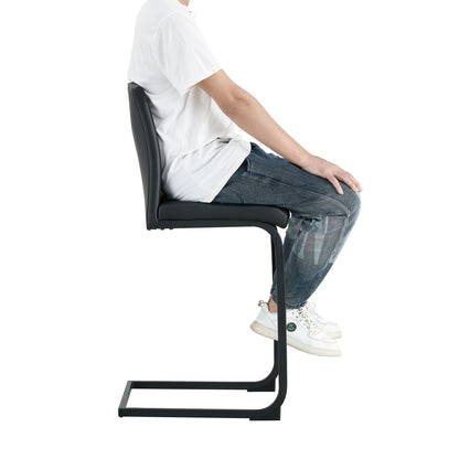 Chair Barstool Dining Counter Height Chair (Set of 2) - Black