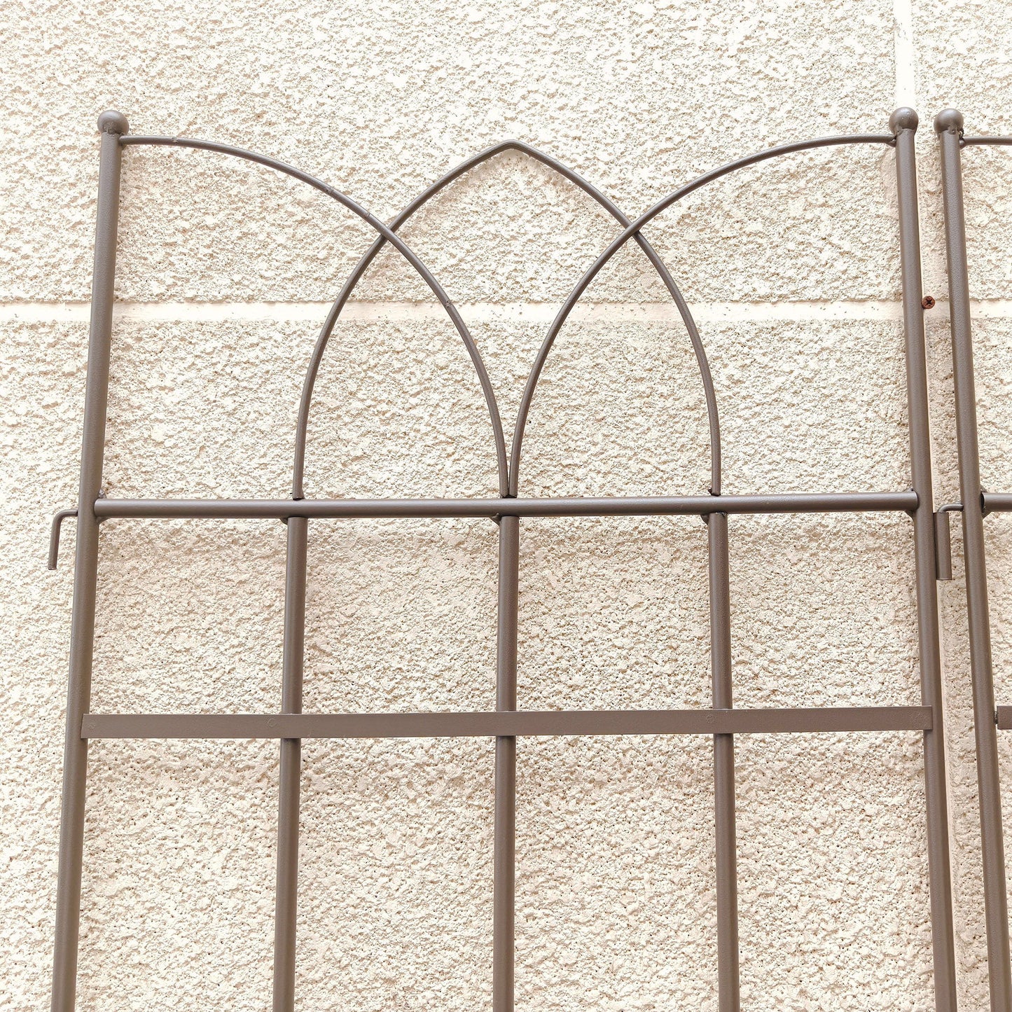 2 Pack Metal Garden Trellis Rustproof Trellis For Climbing Plants Outdoor Flower Support - Brown