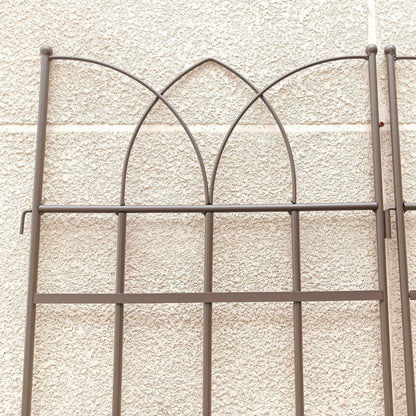 2 Pack Metal Garden Trellis Rustproof Trellis For Climbing Plants Outdoor Flower Support - Brown
