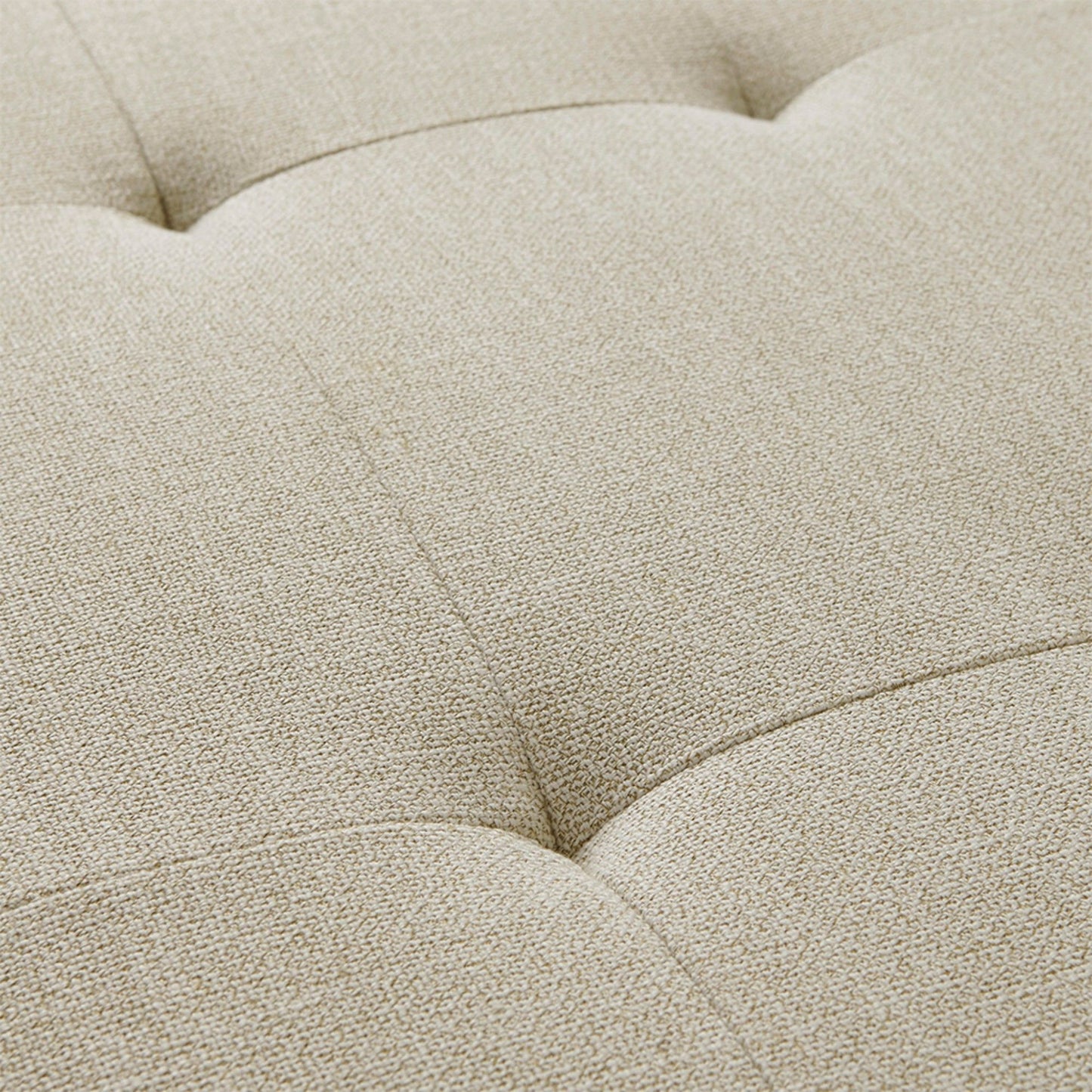 Soft Close Storage Bench Upholstered - Natural
