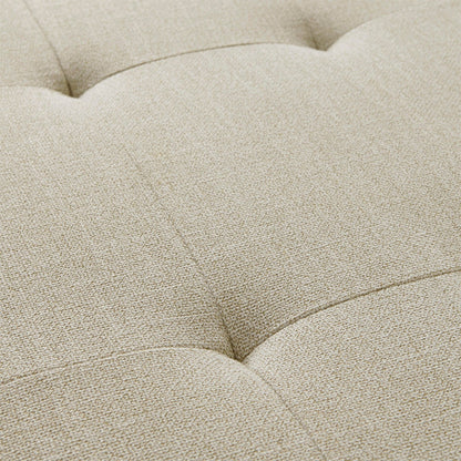 Soft Close Storage Bench Upholstered - Natural
