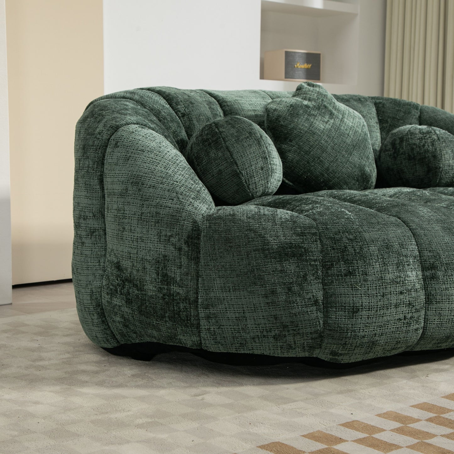 Bean Bag Sofa Lazy Sofa Durable Comfort Lounger High Back Bean Bag Chair Couch For Adults And Kids - Emerald