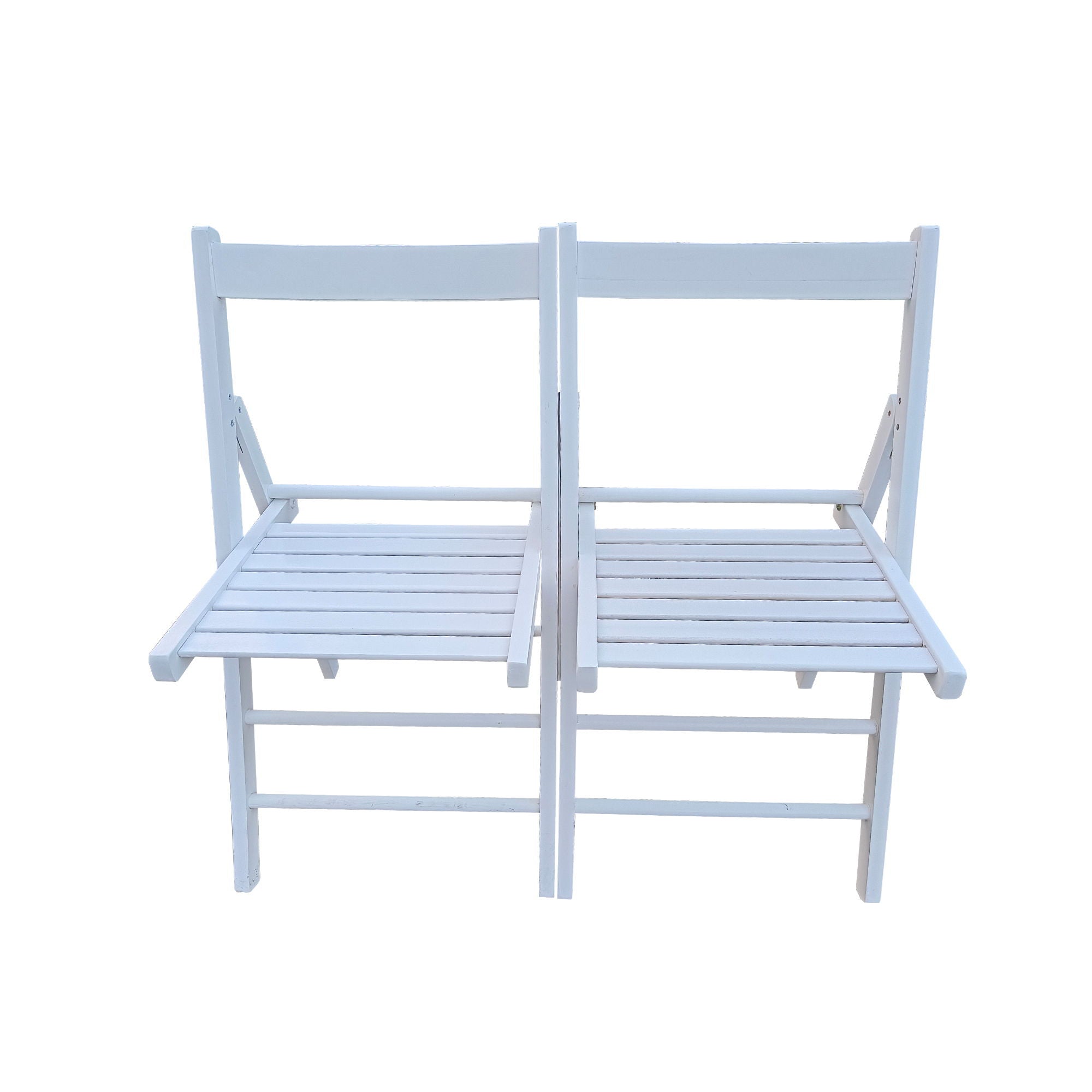 Folding Chair, Foldable Style (Set of 2) - White