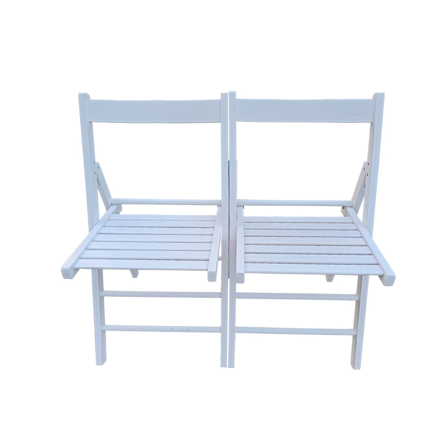 Folding Chair, Foldable Style (Set of 2) - White