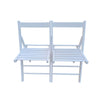 Folding Chair, Foldable Style (Set of 2) - White