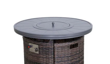 Propane Outdoor Fire Pit Table - Espresso