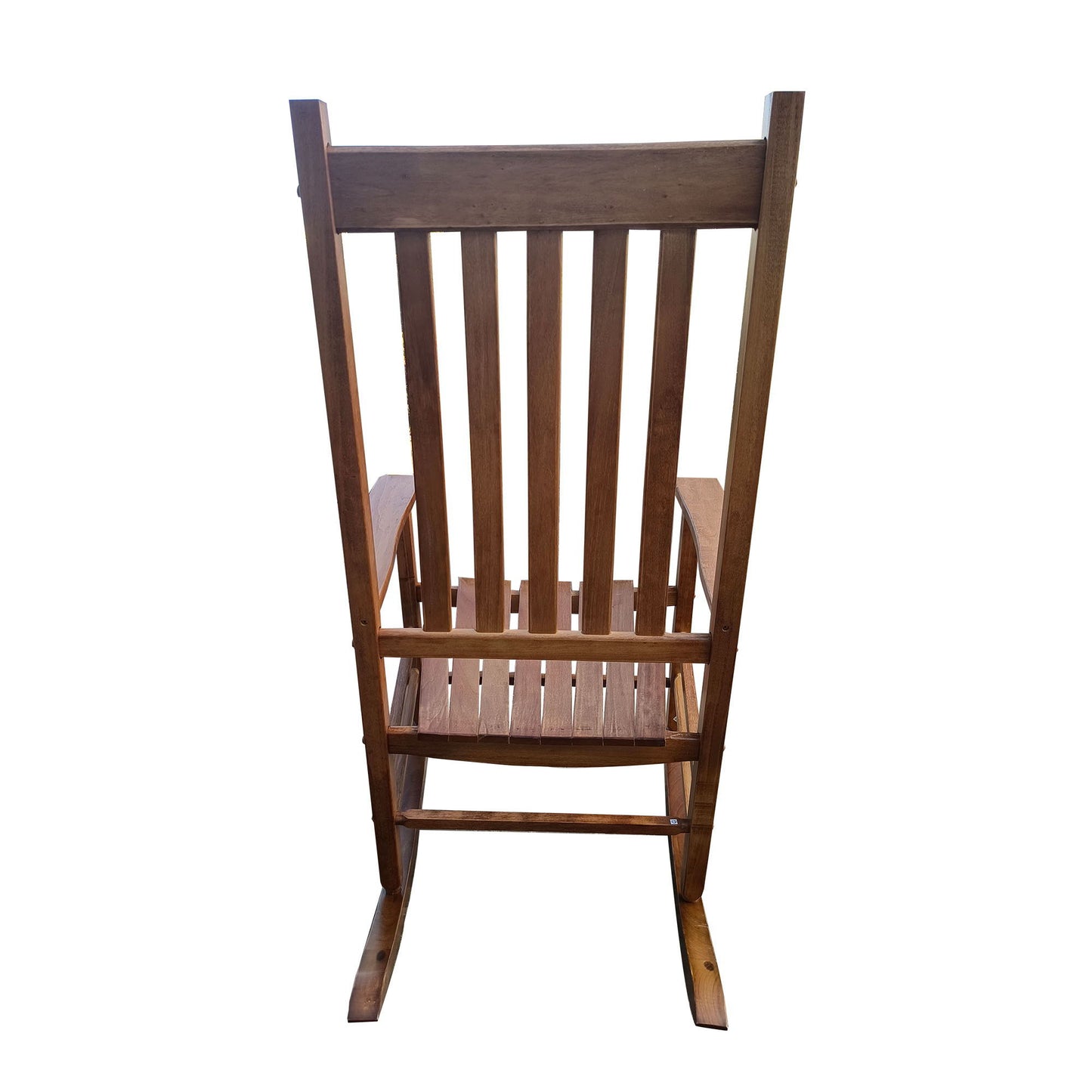 Balcony Porch Adult Rocking Wood Chair - Brown