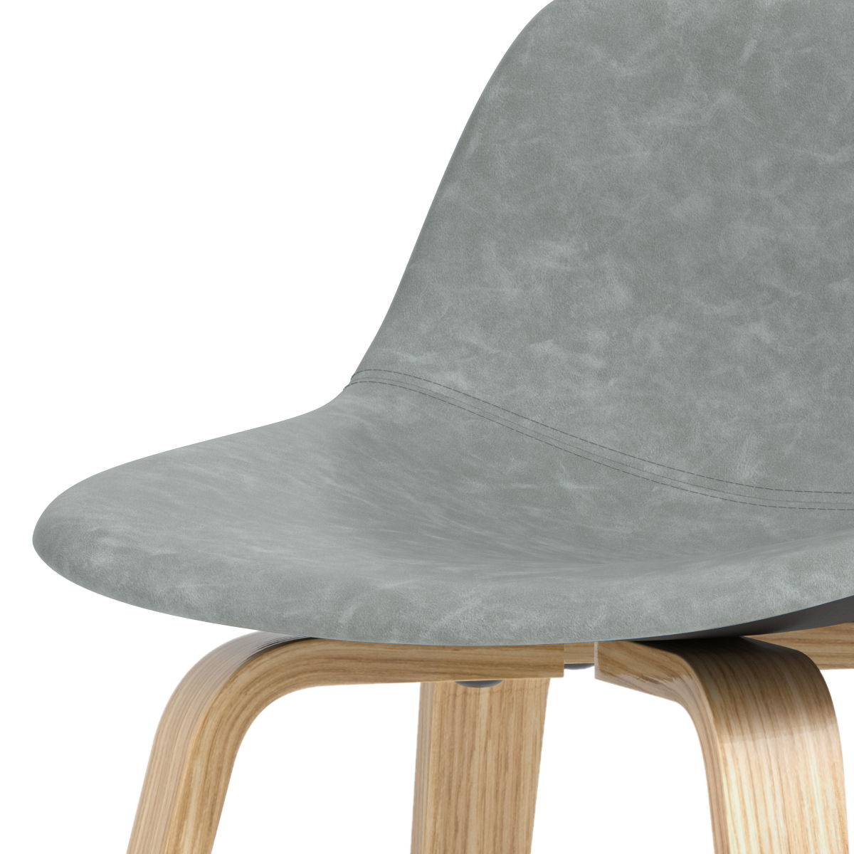 Randolph - Bentwood Counter / Bar Height Stool Upholstered (Set of 2) - Gray