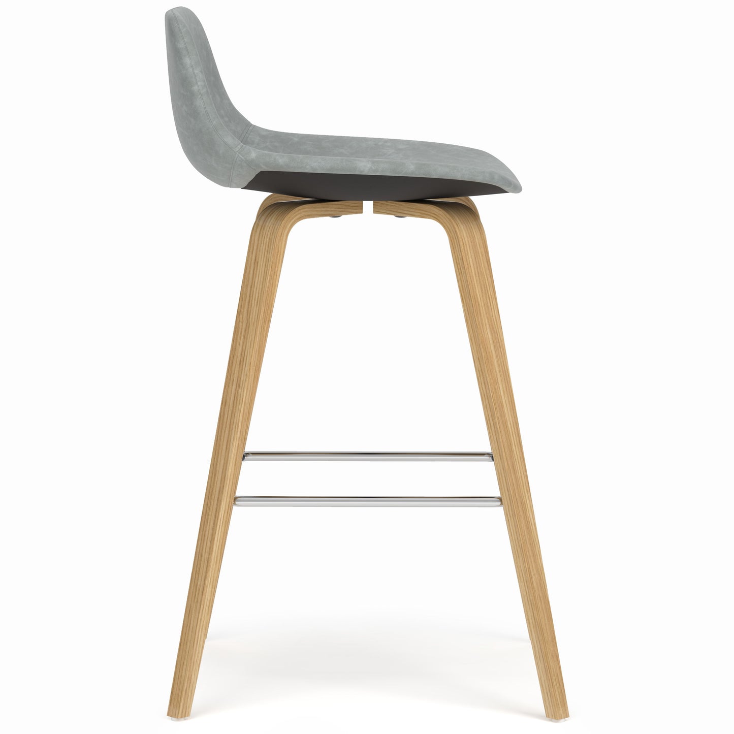 Randolph - Bentwood Counter / Bar Height Stool Upholstered (Set of 2) - Gray