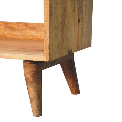 Nordic Style Storage Bench - Oak