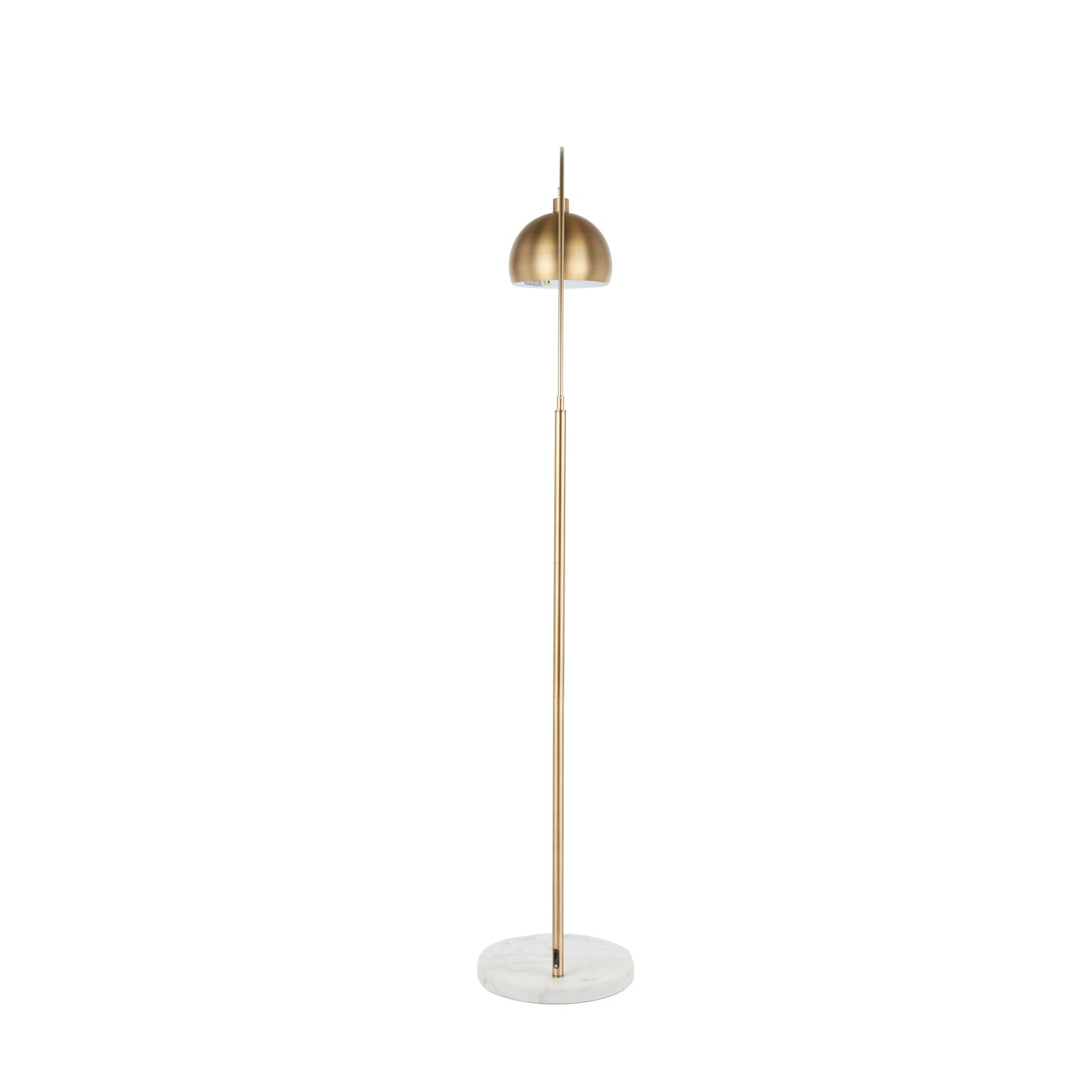 March - Contemporary Floor Lamp - Antique Brass
