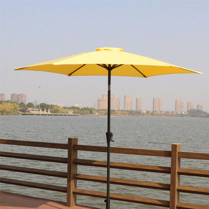 9' Pole Umbrella With Carry Bag - Yellow