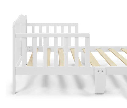 Birdie Toddler Bed - White / White