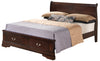 Louis Phillipe - Queen Panel Storage Bed - Cappuccino