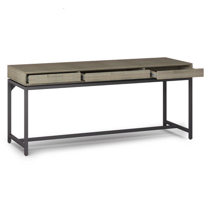 Banting - Mid Century Wide Desk - Distressed Gray