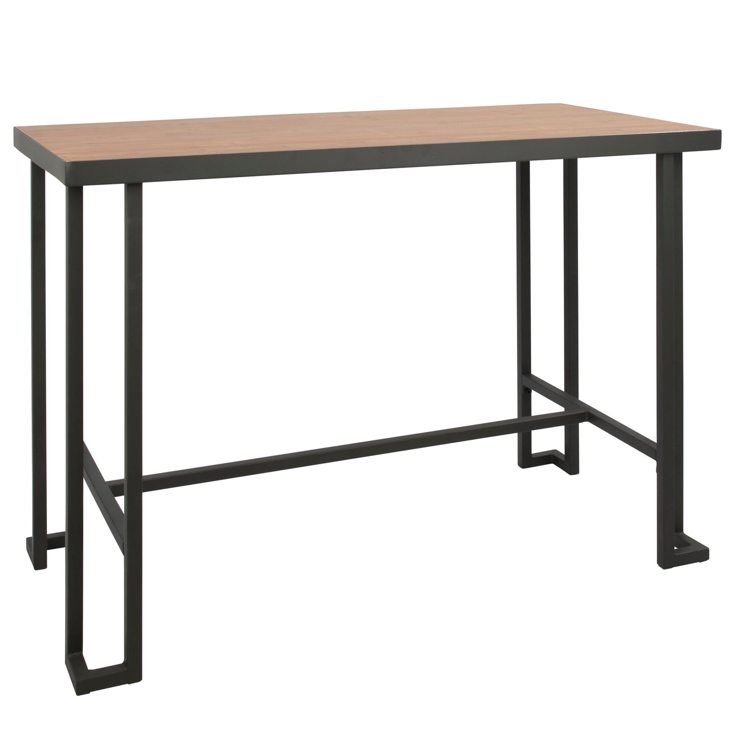 Roman - Industrial Counter Table - Gray / Natural
