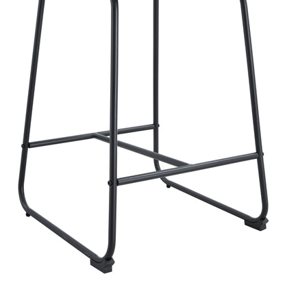 (Set of 2) Retro Bar Chairs, Comfortable Stools Suitable For Industrial And Vintage Style Settings - Brown