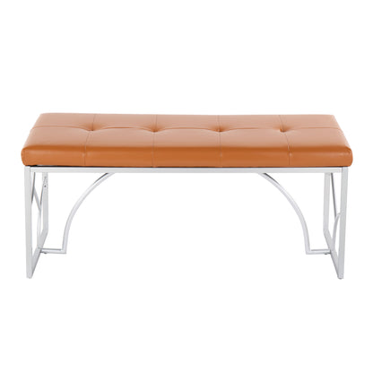 Constellation - Contemporary Bench - Silver / Camel