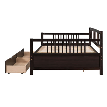 Full Size DayBed With 2 Drawers - Espresso