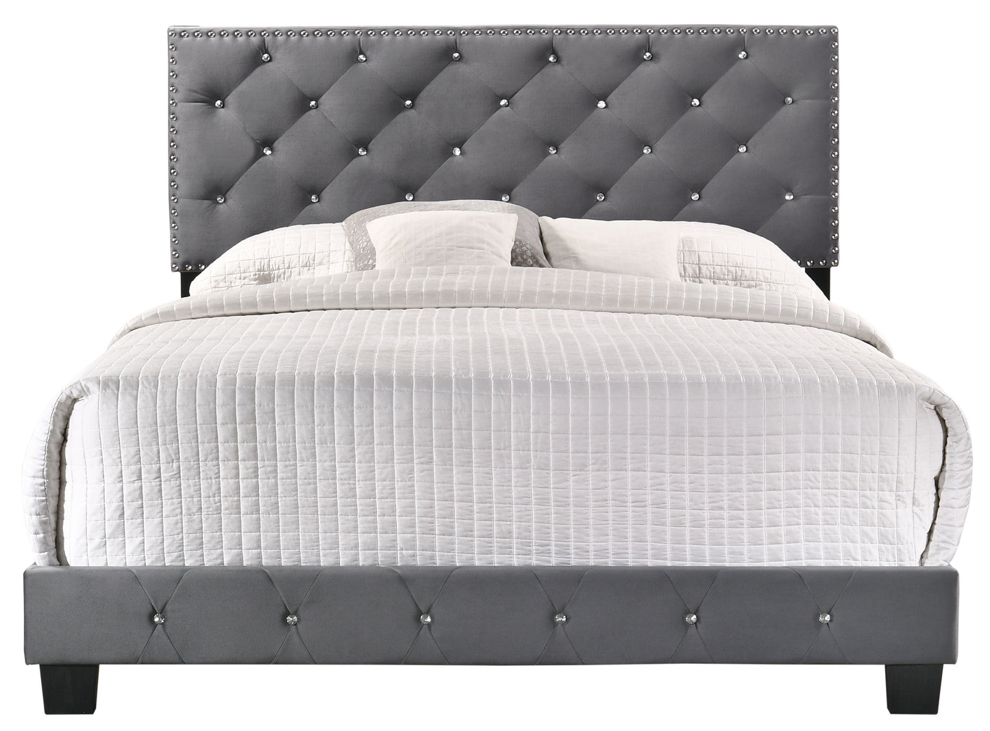 Suffolk - King Bed - Gray