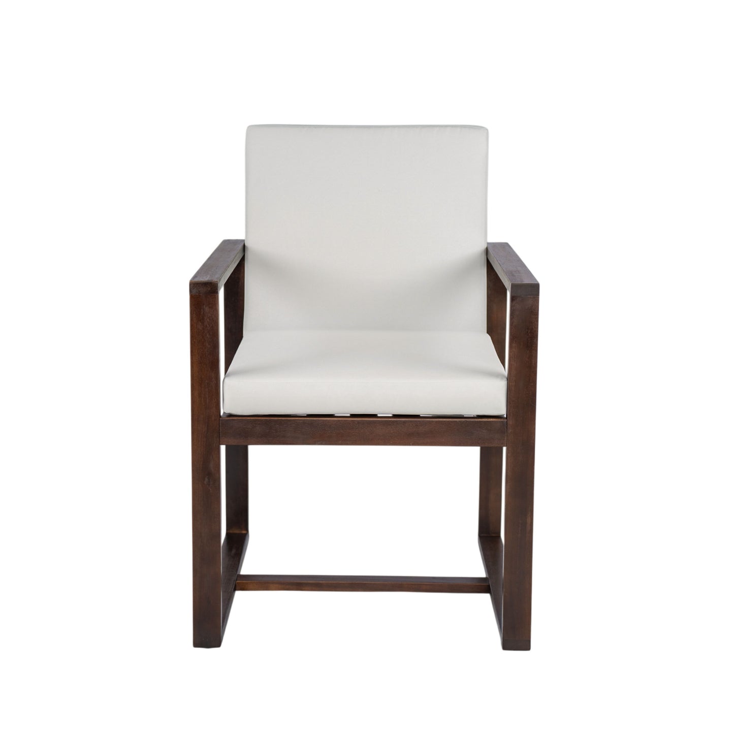 Patio Dining Set Outdoor Dining Table And Chair Set With And Removable Cushions For Patio, Backyard, Garden - Dark Brown