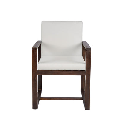 Patio Dining Set Outdoor Dining Table And Chair Set With And Removable Cushions For Patio, Backyard, Garden - Dark Brown