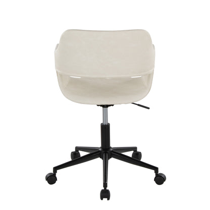 Margarite - Contemporary Task Chair - Black / Cream