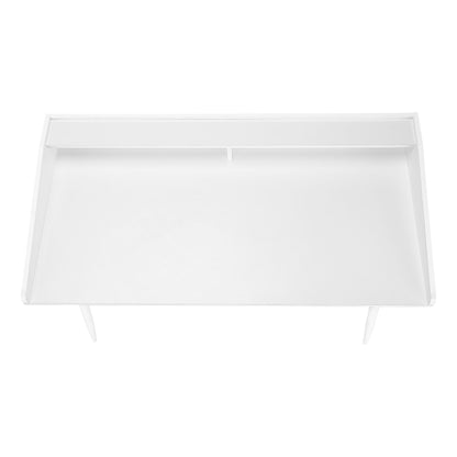 Computer Desk For Home Office, Laptop, Storage Shelves, Convenient Design - White