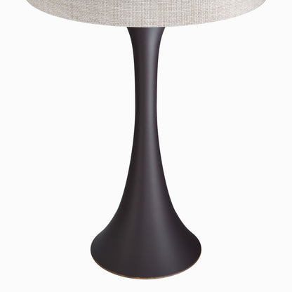 Lenuxe - Contemporary Table Lamp (Set of 2) - Oil Rubbed Bronze / Natural