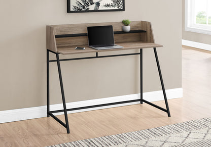 Computer Desk For Home Office, Laptop, Storage Shelves, Contemporary & Modern - Taupe