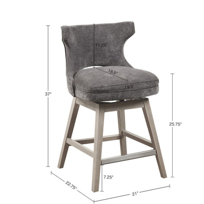 Swivel Counter Stool - Charcoal