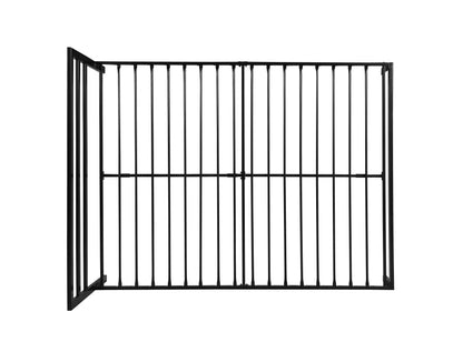 Queen Metal Bed Frame With Headboard - Black