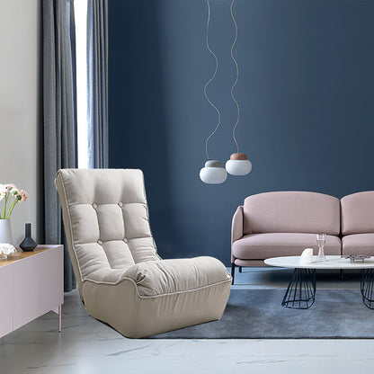 Single Sofa Reclining Japanese Chair Lazy Sofa Tatami Balcony Adjustable Chair - Gray