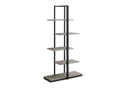 Bookshelf, Bookcase, Etagere, 5 Tier, Office, Contemporary & Modern - Taupe