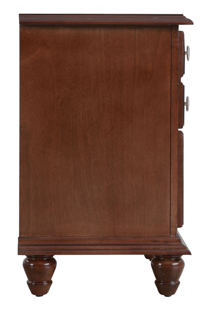 Elegant Traditional Nightstand - Cappuccino