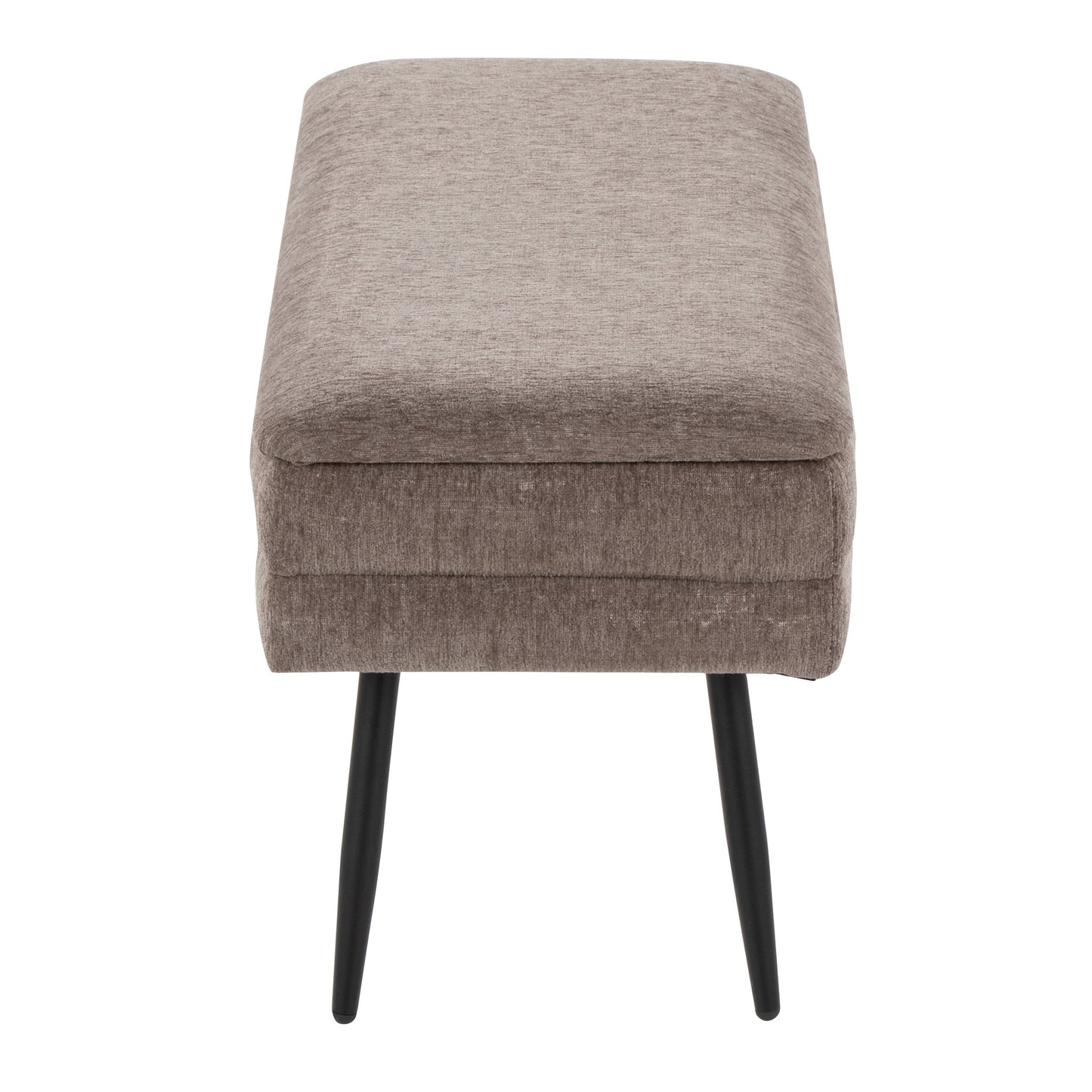 Neapolitan - Contemporary Storage Bench - Black / Brown