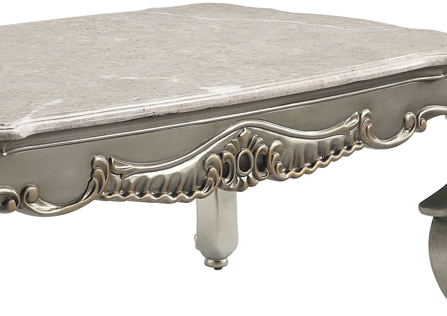 Miliani - Marble Top Table With Marble Top - Antique Bronze / Natural Marble