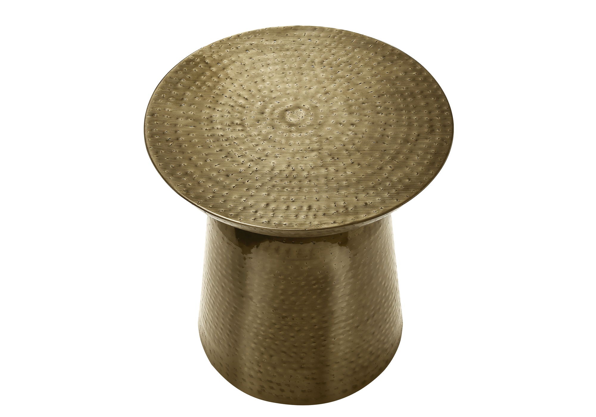 Drum Accent Side Table, Durable Construction, Contemporary & Modern - Gold
