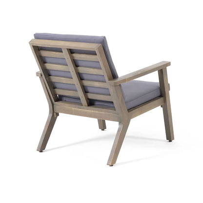 Avacyn - Outdoor 4 Seater Chat Set With Cushions - Gray