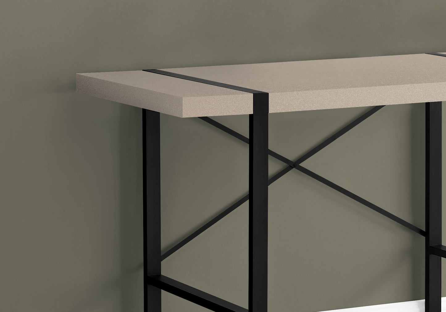 Computer Desk For Home Office, Laptop, Contemporary, Versatile Placement - Taupe