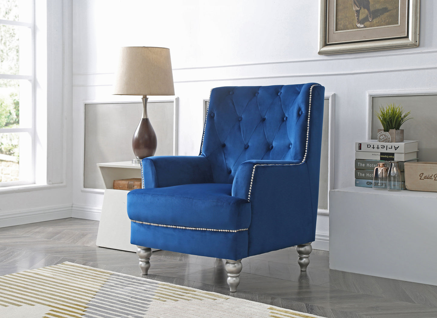 Traditional Chair - Navy Blue