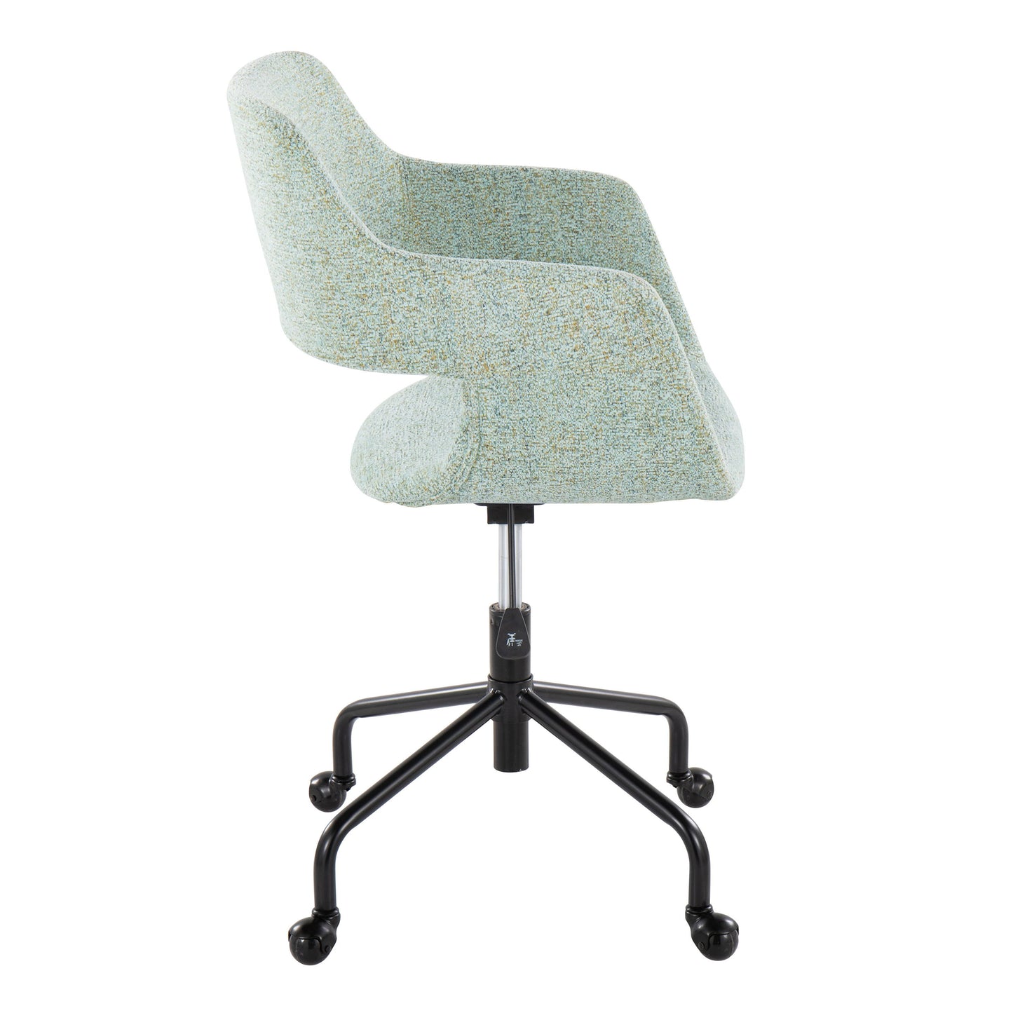 Margarite - Contemporary Adjustable Office Chair - Black / Light Green