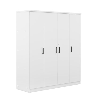 4 Door Wardrobe With 1 Drawer - White