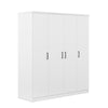 4 Door Wardrobe With 1 Drawer - White