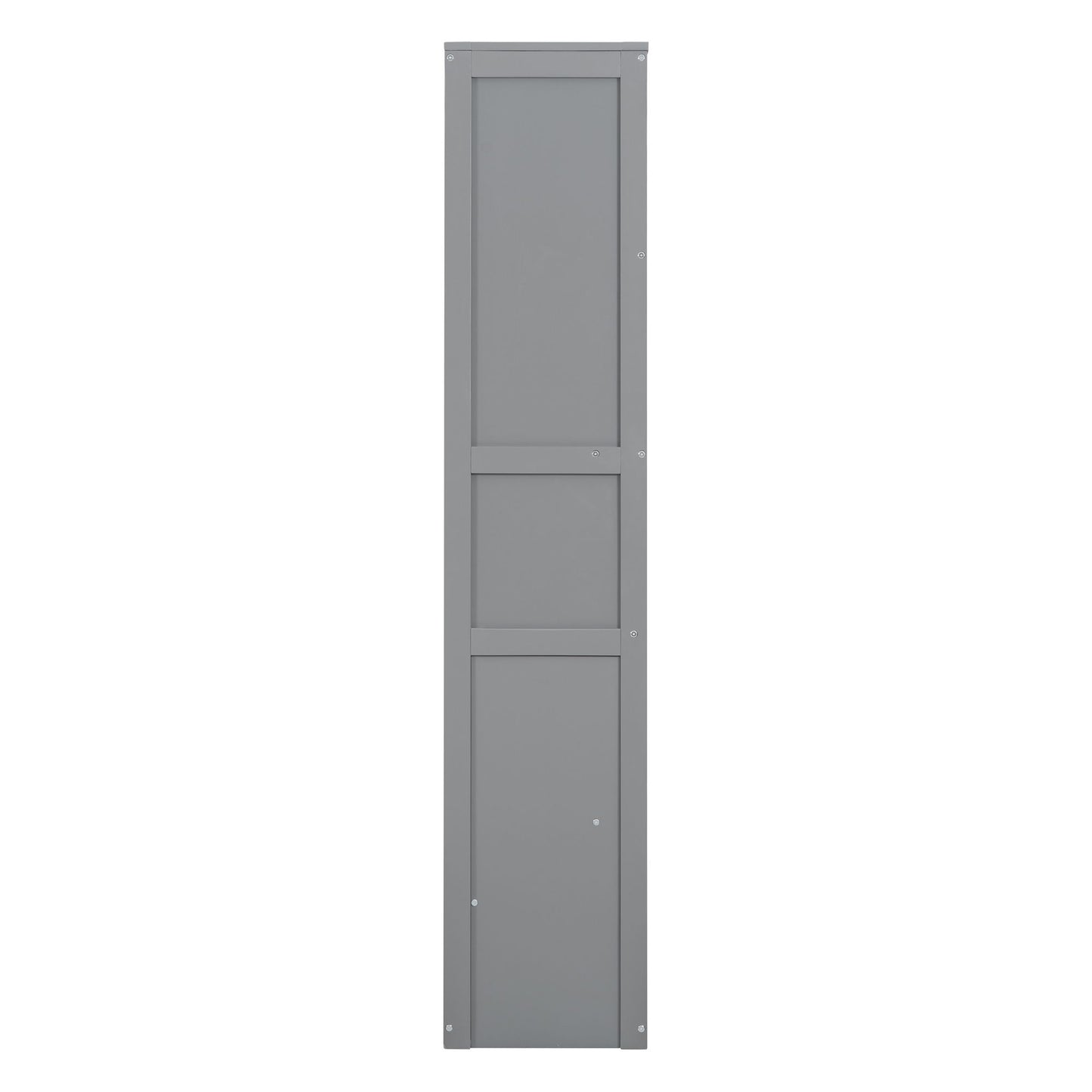 Queen Size Murphy Wall Bed With Shelves, Space Saving And Construction - Gray