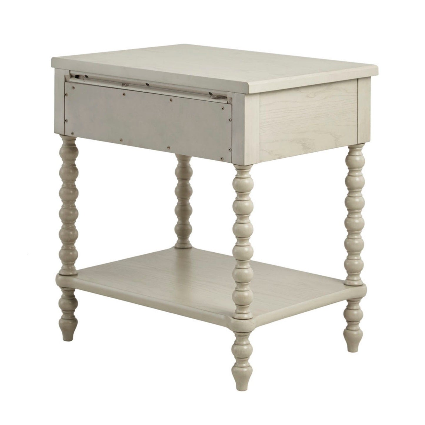 Nightstand Table With Drawer And Shelf - Natural